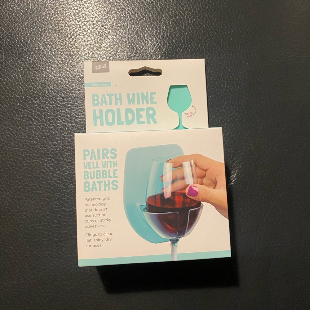 NEW IN BOX Bath Wine Holder